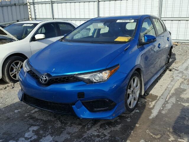 JTNKARJEXHJ524567 - 2017 TOYOTA COROLLA IM BLUE photo 2