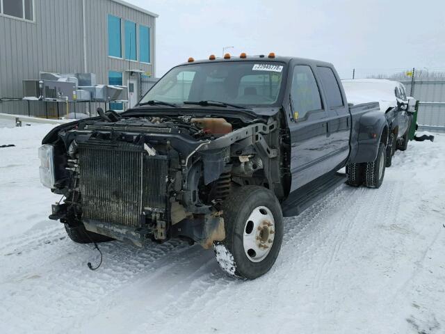 1FTWW33R98EB50160 - 2008 FORD F350 SUPER BLACK photo 2