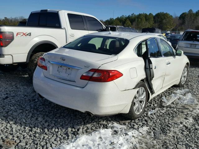 JN1BY1AP7BM322071 - 2011 INFINITI M37 WHITE photo 4