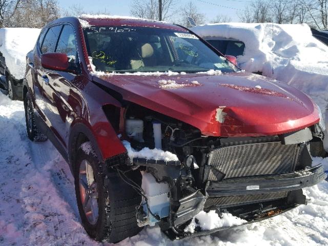 5XYZTDLB3HG392190 - 2017 HYUNDAI SANTA FE S RED photo 1