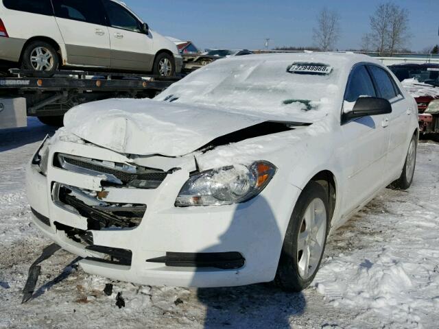 1G1ZB5EB1A4123690 - 2010 CHEVROLET MALIBU LS WHITE photo 2