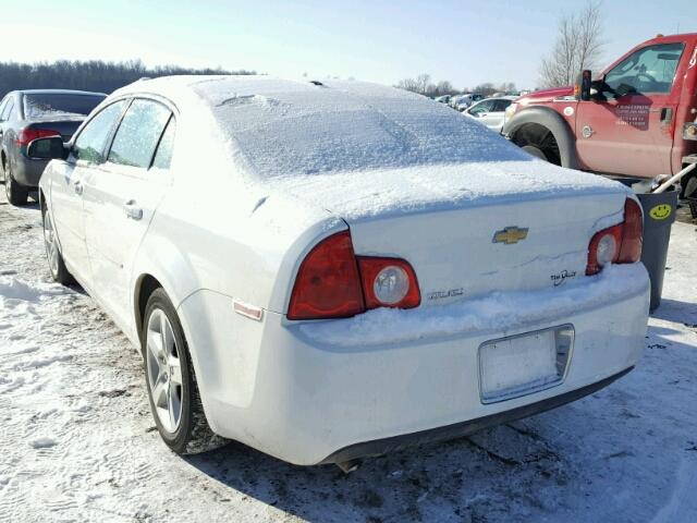 1G1ZB5EB1A4123690 - 2010 CHEVROLET MALIBU LS WHITE photo 3