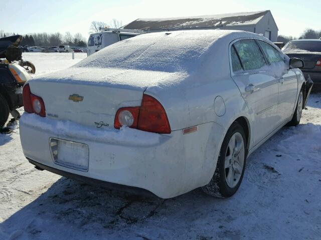 1G1ZB5EB1A4123690 - 2010 CHEVROLET MALIBU LS WHITE photo 4