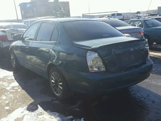 KMHDN46D46U244042 - 2006 HYUNDAI ELANTRA GL TEAL photo 3