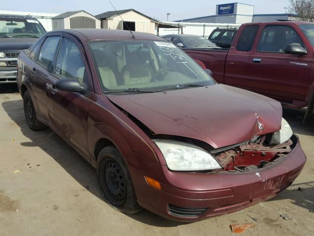 1FAFP34N37W266381 - 2007 FORD FOCUS ZX4 BURGUNDY photo 1