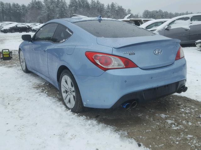 KMHHU6KHXBU047024 - 2011 HYUNDAI GENESIS CO BLUE photo 3