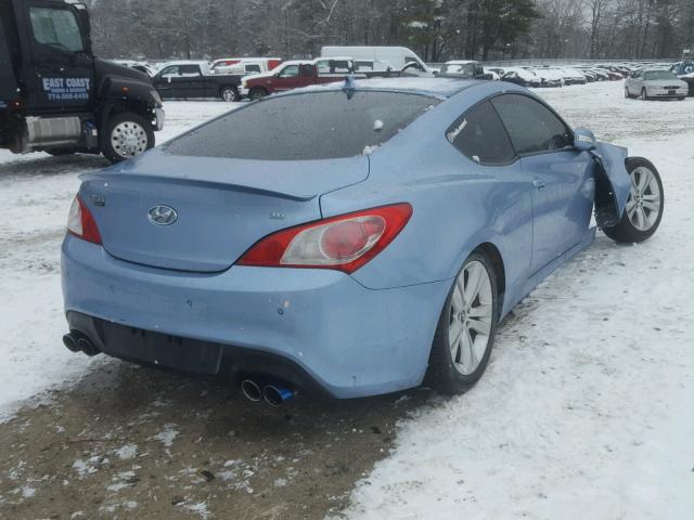 KMHHU6KHXBU047024 - 2011 HYUNDAI GENESIS CO BLUE photo 4