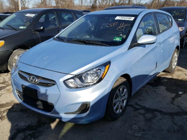 KMHCT5AE8CU015396 - 2012 HYUNDAI ACCENT GLS BLUE photo 2