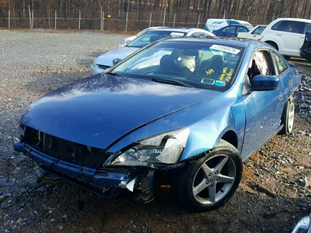 1HGCM71695A013636 - 2005 HONDA ACCORD EX BLUE photo 2