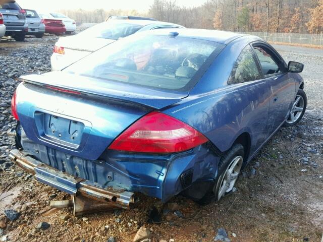 1HGCM71695A013636 - 2005 HONDA ACCORD EX BLUE photo 4