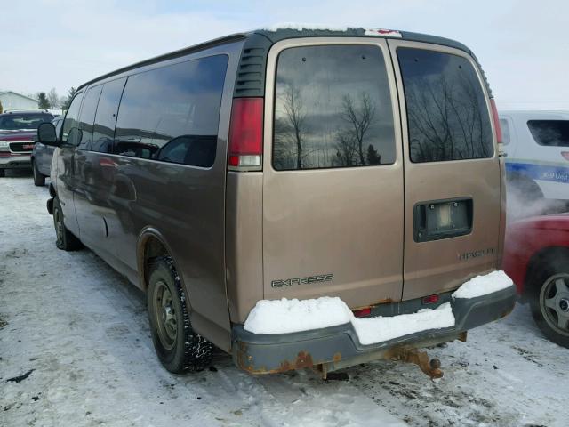 1GAHG39R7Y1251016 - 2000 CHEVROLET EXPRESS G3 TAN photo 3