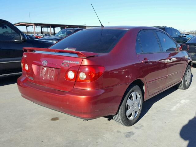 1NXBR32E15Z422105 - 2005 TOYOTA COROLLA CE RED photo 4