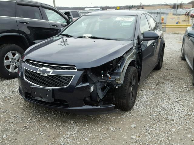 1G1PC5SB0E7446710 - 2014 CHEVROLET CRUZE LT BLUE photo 2