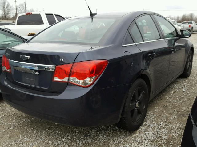 1G1PC5SB0E7446710 - 2014 CHEVROLET CRUZE LT BLUE photo 4