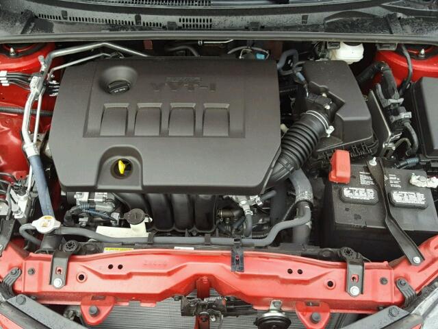 5YFBURHE6HP700012 - 2017 TOYOTA COROLLA L RED photo 7