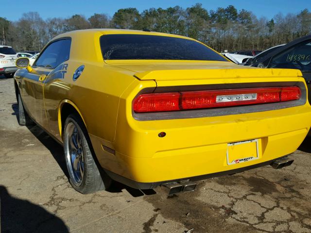 2B3CJ5DT2AH157166 - 2010 DODGE CHALLENGER YELLOW photo 3