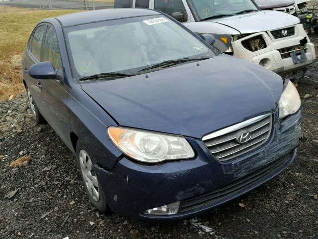 KMHDU46D68U475675 - 2008 HYUNDAI ELANTRA GL BLUE photo 1