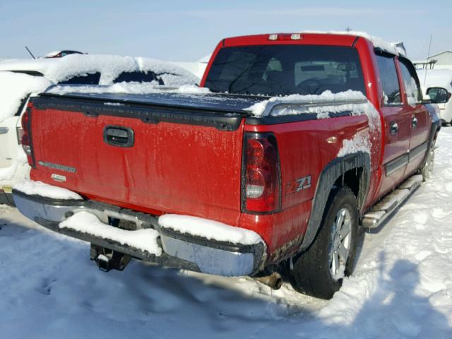 2GCEK13Z361346377 - 2006 CHEVROLET SILVERADO RED photo 4