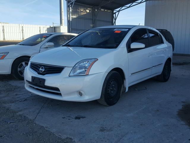 3N1AB6AP8CL655384 - 2012 NISSAN SENTRA 2.0 WHITE photo 2