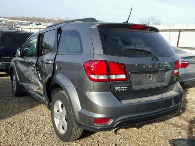 3C4PDCBG1CT349383 - 2012 DODGE JOURNEY SX GRAY photo 3