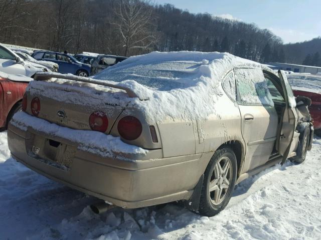 2G1WH55K359206364 - 2005 CHEVROLET IMPALA LS GOLD photo 4