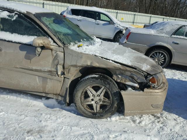 2G1WH55K359206364 - 2005 CHEVROLET IMPALA LS GOLD photo 9