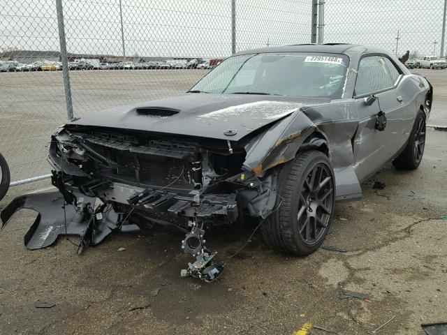 2C3CDZBT1JH116368 - 2018 DODGE CHALLENGER GRAY photo 2