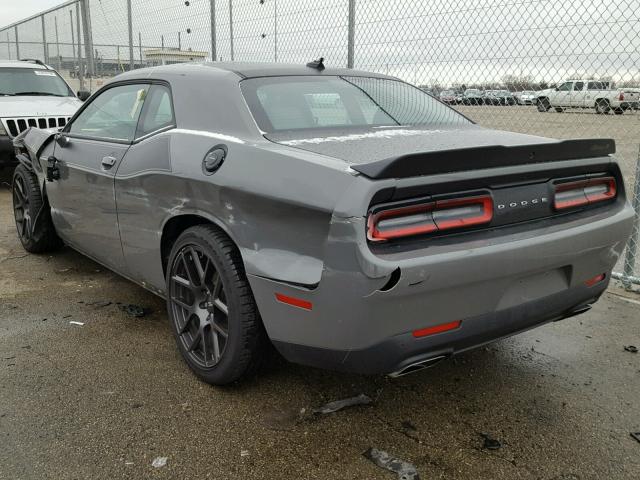 2C3CDZBT1JH116368 - 2018 DODGE CHALLENGER GRAY photo 3