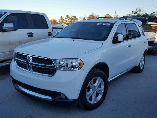 1C4SDHDT9DC689248 - 2013 DODGE DURANGO CR WHITE photo 2