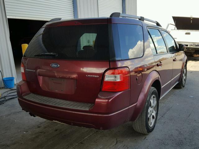 1FMDK03196GA02633 - 2006 FORD FREESTYLE MAROON photo 4