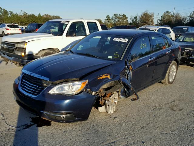 1C3CCBCG0DN699619 - 2013 CHRYSLER 200 LIMITE BLUE photo 2