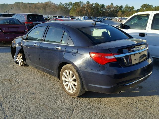 1C3CCBCG0DN699619 - 2013 CHRYSLER 200 LIMITE BLUE photo 3