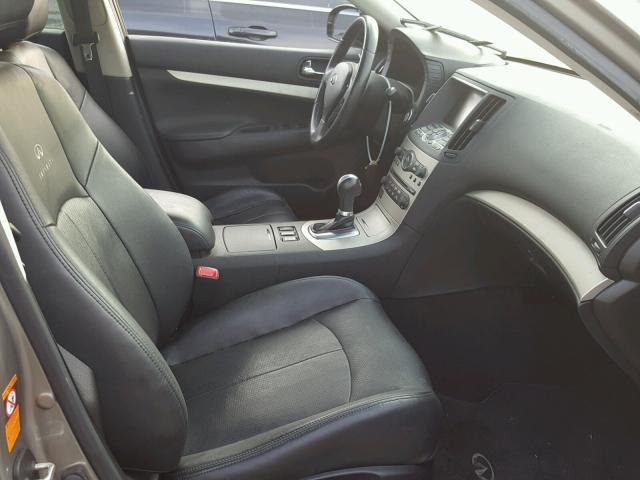 JNKBV61EX8M228825 - 2008 INFINITI G35 GRAY photo 5