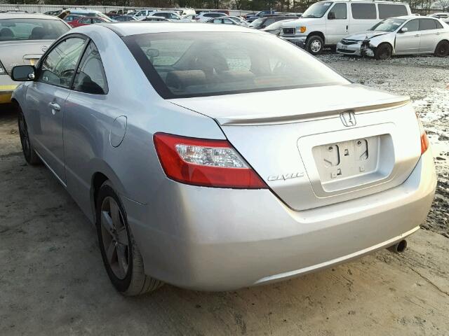 2HGFG12867H569294 - 2007 HONDA CIVIC EX SILVER photo 3