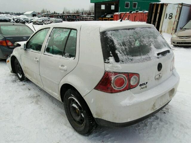 9BWEL41J284027075 - 2008 VOLKSWAGEN CITY GOLF WHITE photo 3