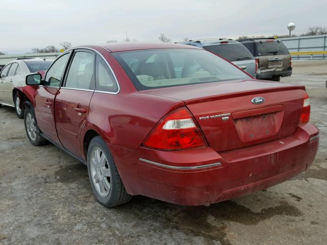 1FAFP26105G200379 - 2005 FORD FIVE HUNDR RED photo 3
