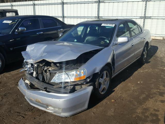 19UUA56663A054197 - 2003 ACURA 3.2TL SILVER photo 2