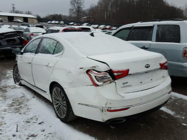 KNALN4D78F5191706 - 2015 KIA CADENZA PR WHITE photo 3