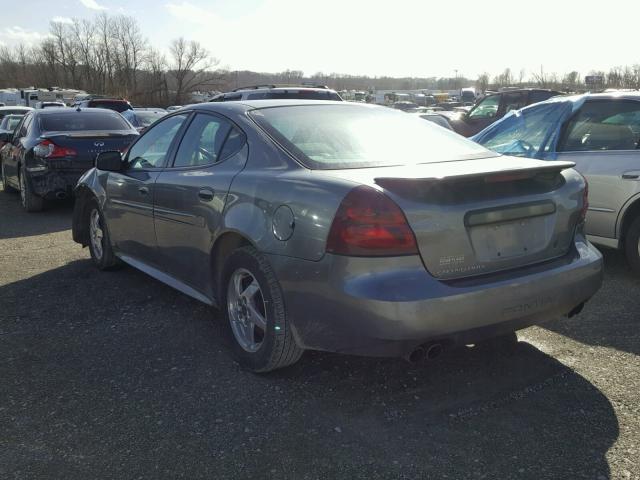2G2WS522741310242 - 2004 PONTIAC GRAND PRIX GRAY photo 3