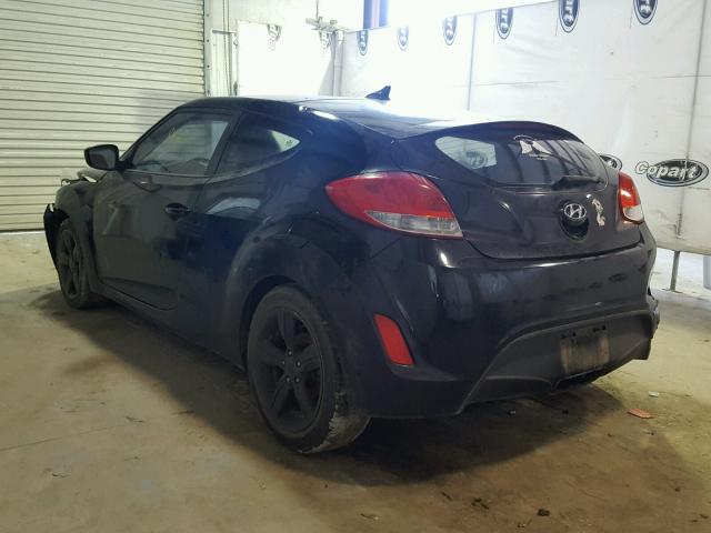 KMHTC6AD7CU064523 - 2012 HYUNDAI VELOSTER B BLACK photo 3