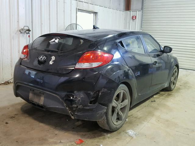 KMHTC6AD7CU064523 - 2012 HYUNDAI VELOSTER B BLACK photo 4