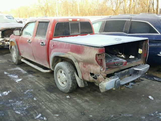 1GCDT136358111908 - 2005 CHEVROLET COLORADO MAROON photo 3