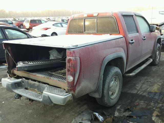 1GCDT136358111908 - 2005 CHEVROLET COLORADO MAROON photo 4