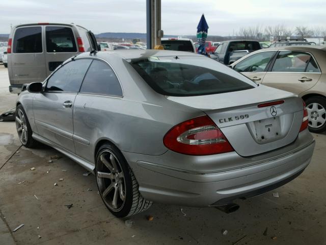 WDBTJ75J14F097621 - 2004 MERCEDES-BENZ CLK 500 SILVER photo 3