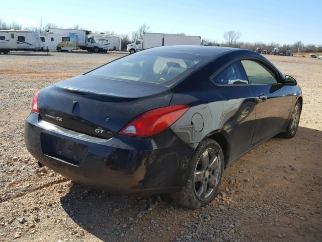 1G2ZH17N784149537 - 2008 PONTIAC G6 GT BLACK photo 4