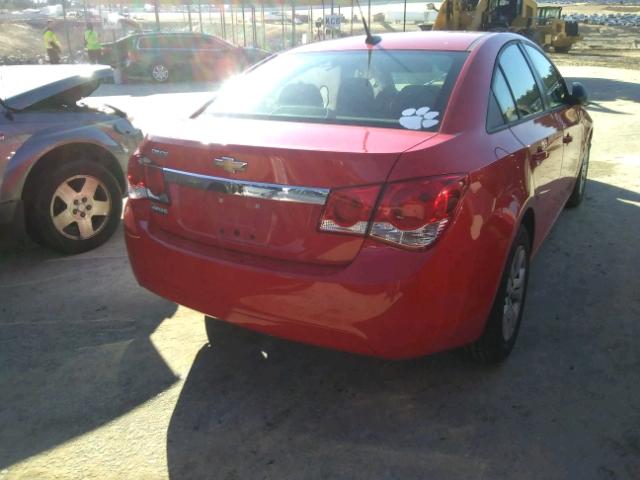 1G1PA5SH7E7391618 - 2014 CHEVROLET CRUZE LS RED photo 4