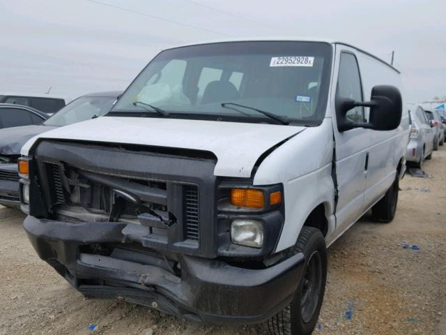 1FTNE14W38DA12367 - 2008 FORD ECONOLINE WHITE photo 2