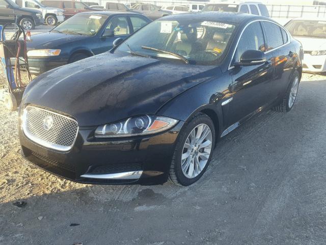 SAJWA0E7XD8S99504 - 2013 JAGUAR XF BLACK photo 2