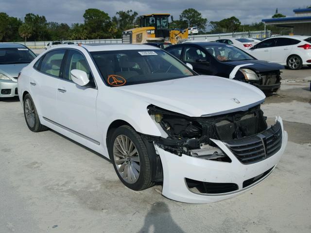 KMHGH4JH7EU089595 - 2014 HYUNDAI EQUUS SIGN WHITE photo 1