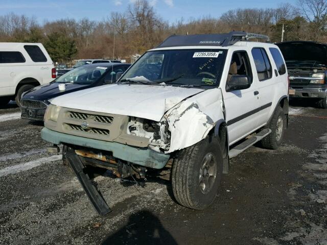 5N1ED28T2YC546373 - 2000 NISSAN XTERRA XE WHITE photo 2